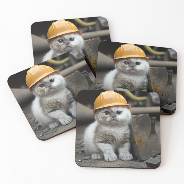 Item preview, Catswithhardhats cute designed and sold by UK-DEVISER.