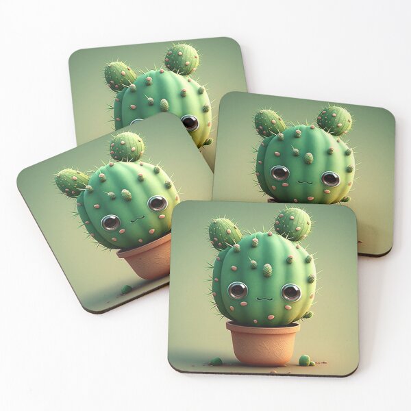Item preview, Little linving cute cactus designed and sold by MajinCactus.