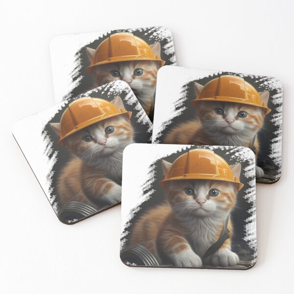Item preview, Catswithhardhats cute designed and sold by UK-DEVISER.
