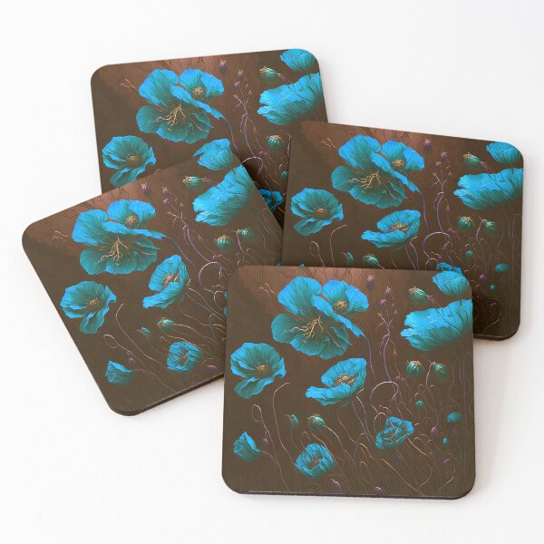 Item preview, Poppy Pandemonium Blue designed and sold by cuprum.