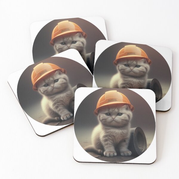 Item preview, Catswithhardhats cute designed and sold by UK-DEVISER.