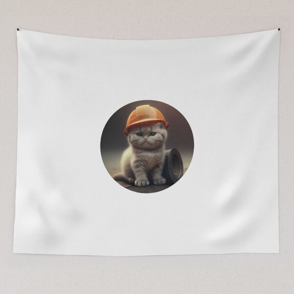 Item preview, Catswithhardhats cute designed and sold by UK-DEVISER.