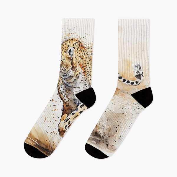 Item preview, cheetah run watercolor designed and sold by shokA Design.