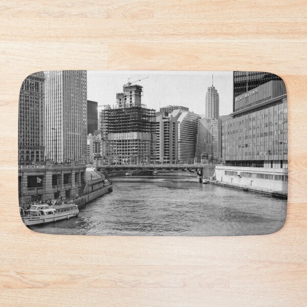 Item preview, Chicago River from Michigan Ave 1988 designed and sold by MonochromaKey.