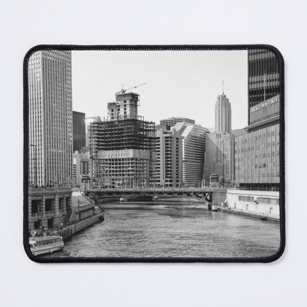 Item preview, Chicago River from Michigan Ave 1988 designed and sold by MonochromaKey.
