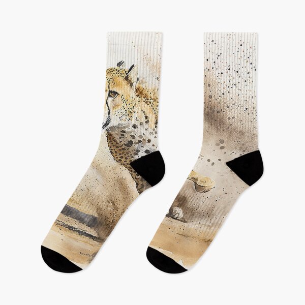 Item preview, cheetah run watercolor designed and sold by shokA Design.