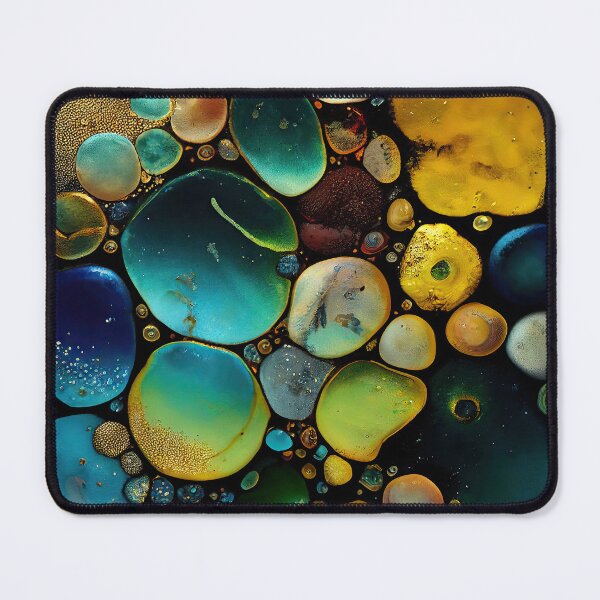 Item preview, Pointillism seaglass golden streams abstract designed and sold by Piotrek0001.
