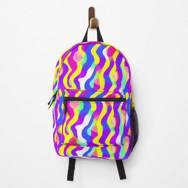 Item preview,  Colourfull positive flowy linesabstract painting pattern designed and sold by SJG-digital.