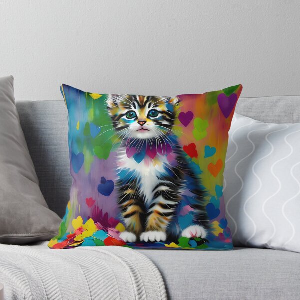 Artikelvorschau, Adorable Kitty Illustrations in Oil Paint entworfen und verkauft von oyonni design.