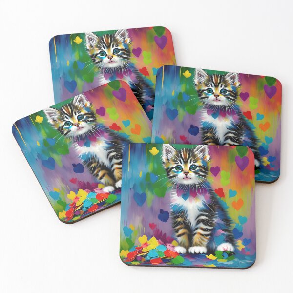 Artikelvorschau, Adorable Kitty Illustrations in Oil Paint entworfen und verkauft von oyonni design.