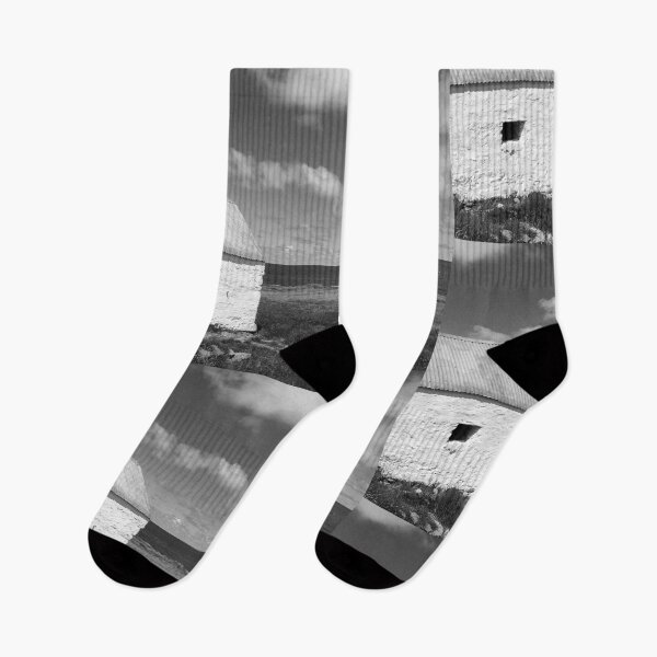 Item preview, Malin cottage county Donegal Ireland black and white designed and sold by eddiebarronshop.