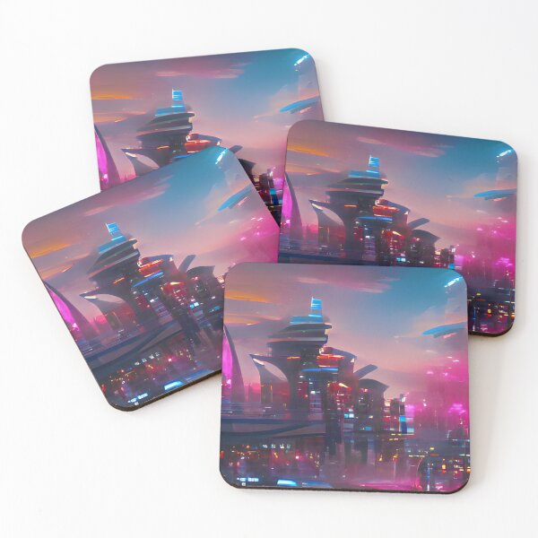 Item preview, "Futuristic Cityscape" designed and sold by WomboCreates.