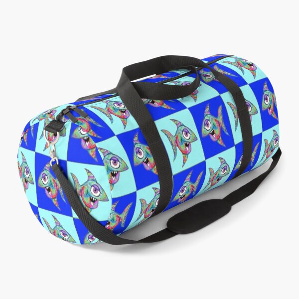 Item preview, blue fish pop art 23 designed and sold by LowEndGraphics.