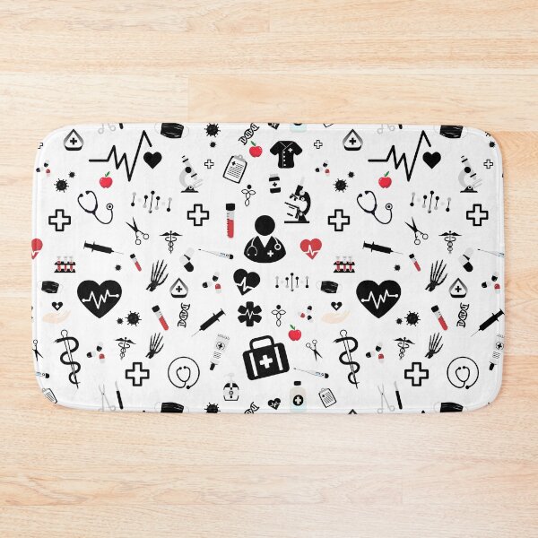 Item preview, Medical Elements Healthcare Worker NHS Funny Pattern designed and sold by SoccaTamam.