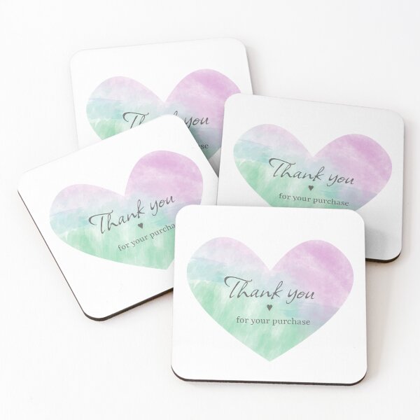 Item preview, Thank You For Your Purchase Colorful heart designed and sold by Wolshebnaja.