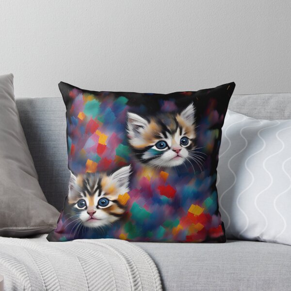 Artikelvorschau, Charming Kitty Illustrations in Oil Paint,Sweet Kitty Paintings in Oil Paintings entworfen und verkauft von oyonni design.