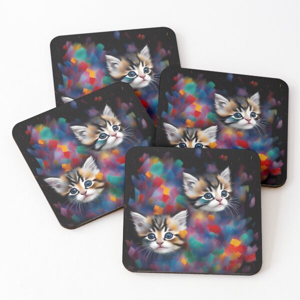 Artikelvorschau, Charming Kitty Illustrations in Oil Paint,Sweet Kitty Paintings in Oil Paintings entworfen und verkauft von oyonni design.