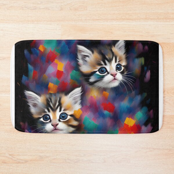 Artikelvorschau, Charming Kitty Illustrations in Oil Paint,Sweet Kitty Paintings in Oil Paintings entworfen und verkauft von oyonni design.