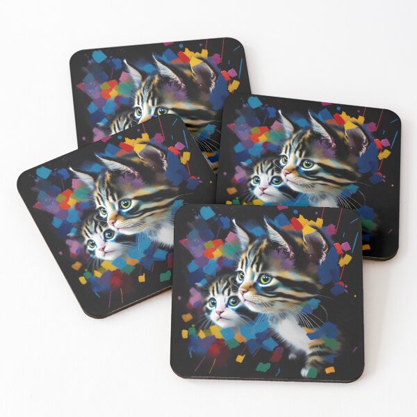 Item preview, Delightful Feline Illustrations in Oil Paint, Sweet Kitty Paintings in Oil Paintings designed and sold by oyonni design.