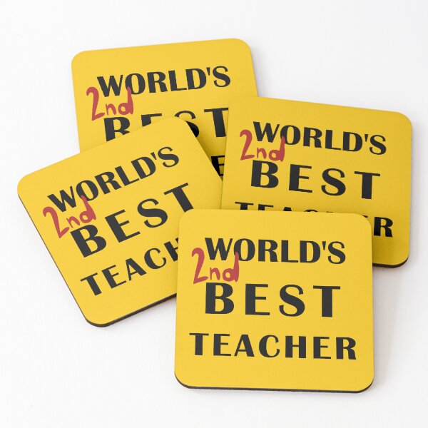 Item preview, World's 2nd Best Teacher designed and sold by JLTDesign.