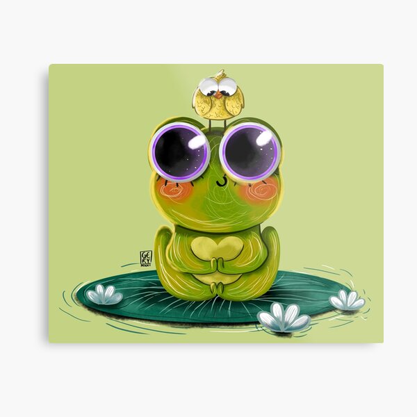 Cute Adorable Baby Frog Nursery Art Kawaii Chibi Cartoon Illustration ·  Creative Fabrica