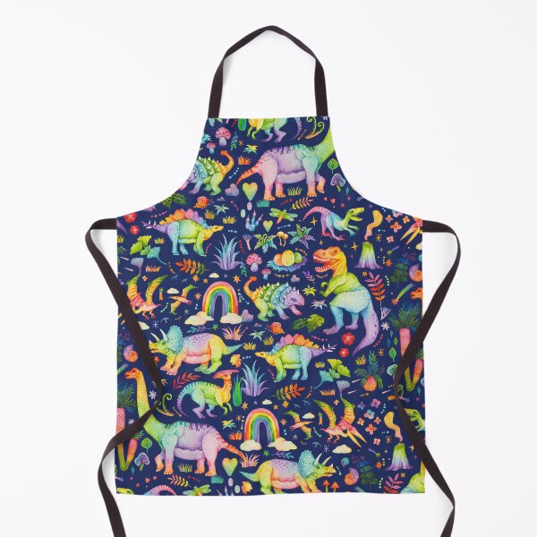 Aperçu de l'œuvre Rainbow Cheerful Dinosaurus World - bluebg créée et vendue par janeferwong.