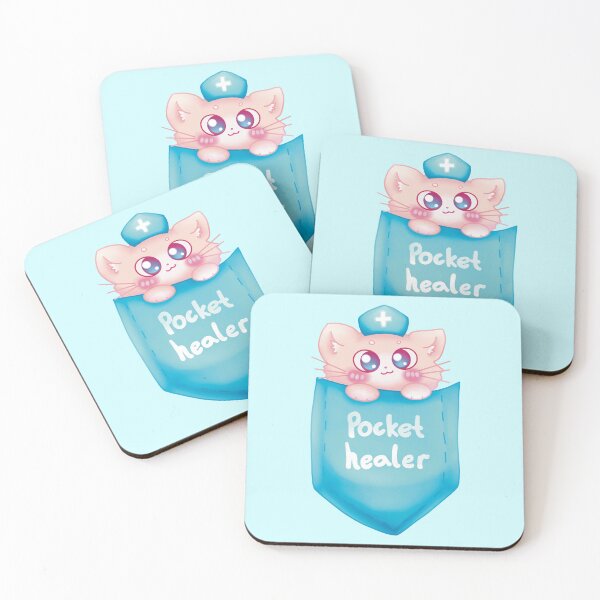 Item preview, Blue Pocket Healer Kitty designed and sold by manins ⭐⭐⭐⭐⭐.