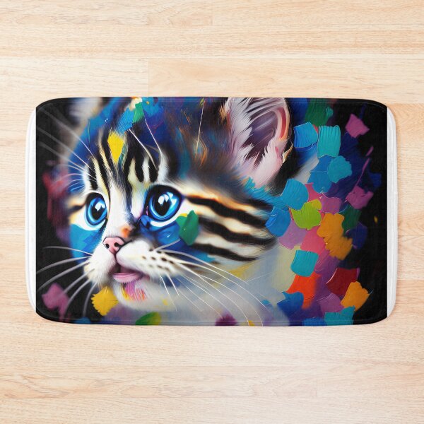 Artikelvorschau, Adorable Kitty Illustrations in Oil Paint, Sweet Kitty Paintings in Oil Paintings entworfen und verkauft von oyonni design.