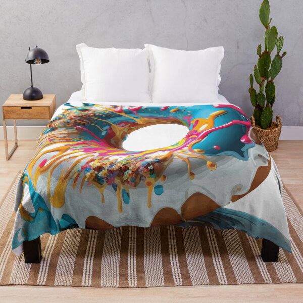 Item preview, A Frosted Doughnut Splattered - Life but Vibrant designed and sold by GVRDesign.
