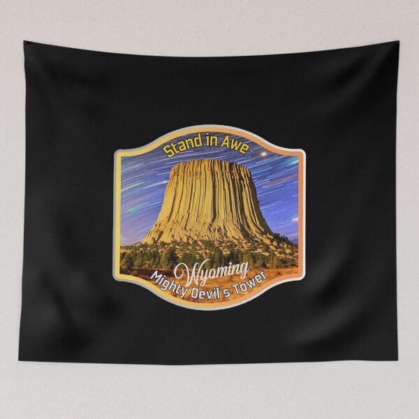 Item preview, Breathtaking Devil's Tower National Monument, Wyoming - Unique Landscape Art designed and sold by ElLocoMus.