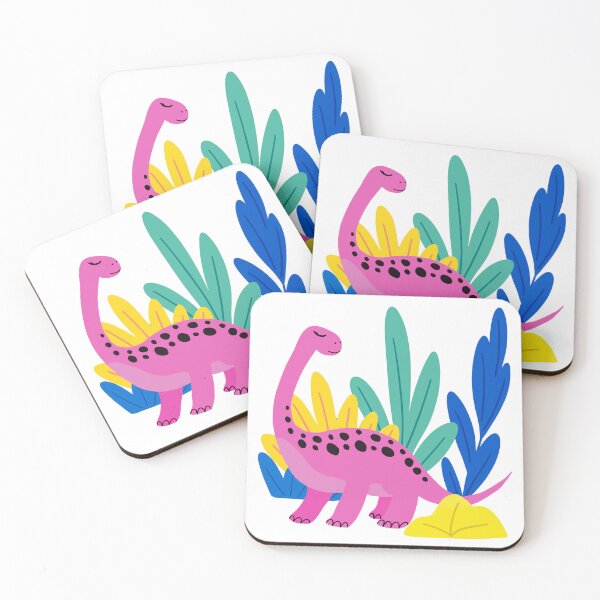 Item preview, Pink Dinosaur Illustration, Nursery Art, Dino Art designed and sold by SunnyPrintsAvenue.
