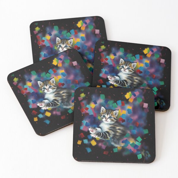 Artikelvorschau, Adorable Kitty Illustrations in Oil Paint, Marvelous Kitty Designs in Oil Paint, Sweet Kitty Paintings in Oil Paintings entworfen und verkauft von oyonni design.