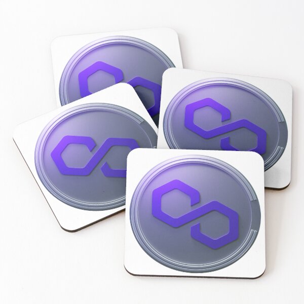 Item preview, Polygon Matic logo with coin and shiny details designed and sold by ColorCube1.