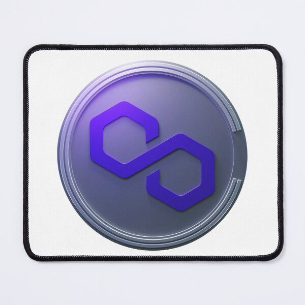 Item preview, Polygon Matic logo with coin and shiny details designed and sold by ColorCube1.