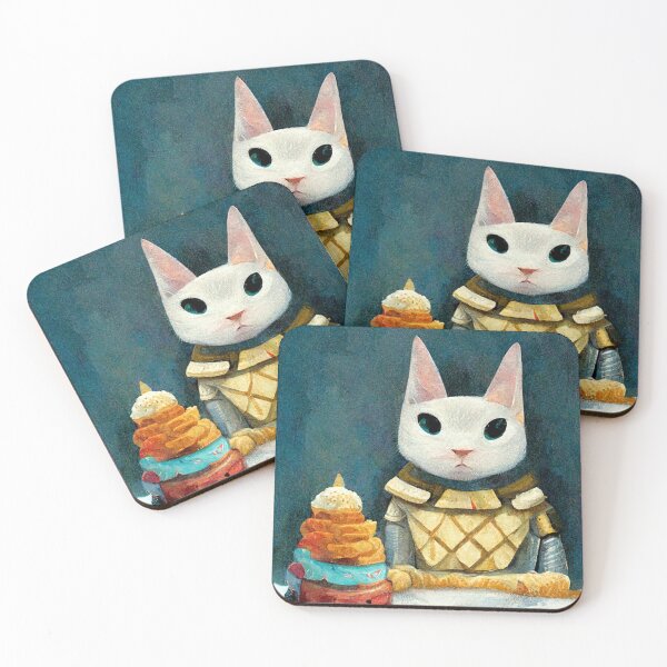 Item preview, Knight Cat with Dessert designed and sold by SpectrumBunny.