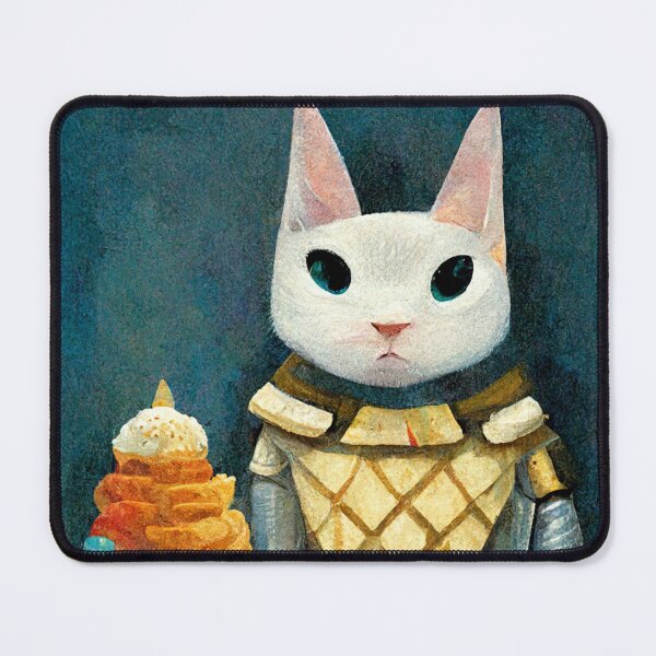 Item preview, Knight Cat with Dessert designed and sold by SpectrumBunny.
