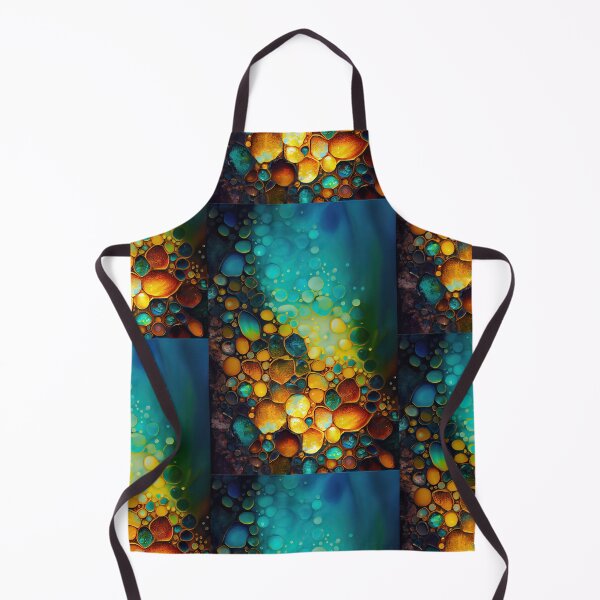 Item preview, Pointillism seaglass golden streams abstract designed and sold by Piotrek0001.