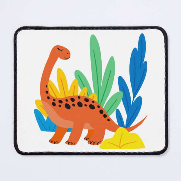 Item preview, Orange Dinosaur Illustration, Nursery Art, Dino Art designed and sold by SunnyPrintsAvenue.