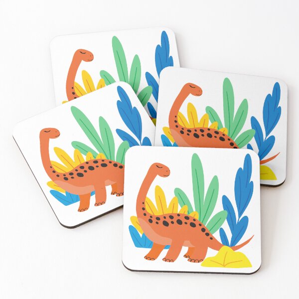 Item preview, Orange Dinosaur Illustration, Nursery Art, Dino Art designed and sold by SunnyPrintsAvenue.