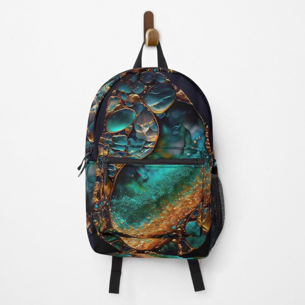 Item preview, Pointillism seaglass golden streams abstract designed and sold by Piotrek0001.