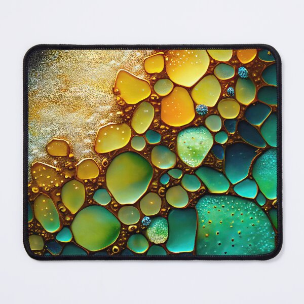 Item preview, Pointillism seaglass golden streams abstract designed and sold by Piotrek0001.