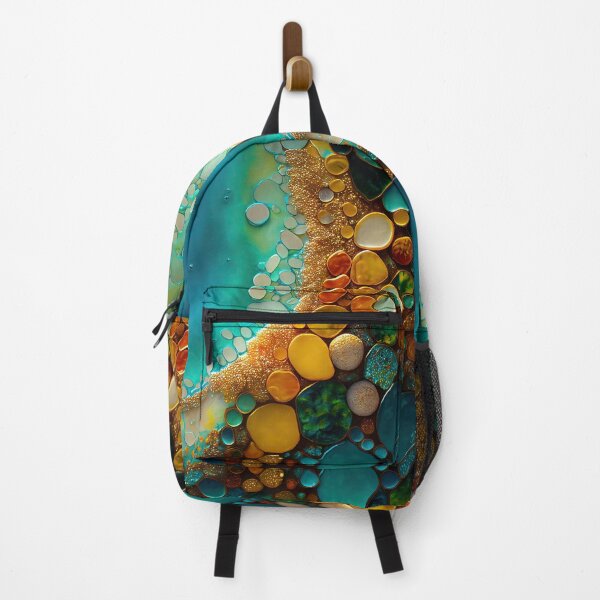Item preview, Pointillism seaglass golden streams abstract designed and sold by Piotrek0001.