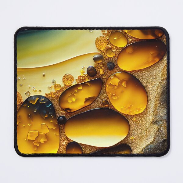 Item preview, Pointillism seaglass golden streams abstract designed and sold by Piotrek0001.