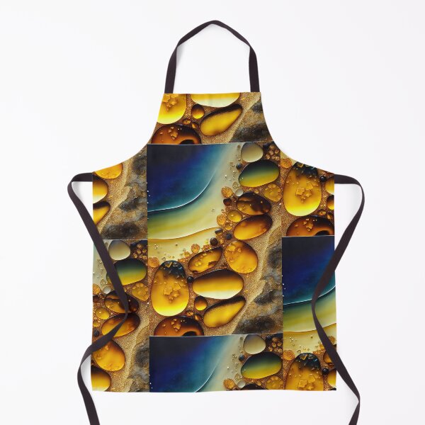 Item preview, Pointillism seaglass golden streams abstract designed and sold by Piotrek0001.