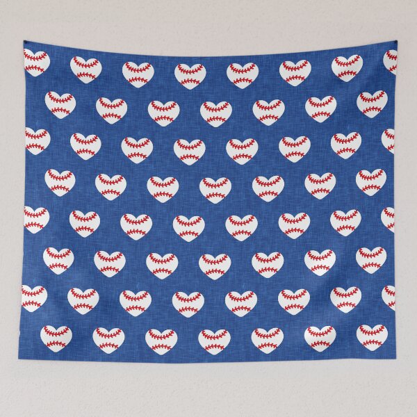 Item preview, Heart Baseballs - blue  designed and sold by littlearrow.