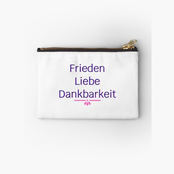 Item preview, Peace, Love, Gratitude (Navy with Pink Shadow) - German designed and sold by SaturdayMeadow.