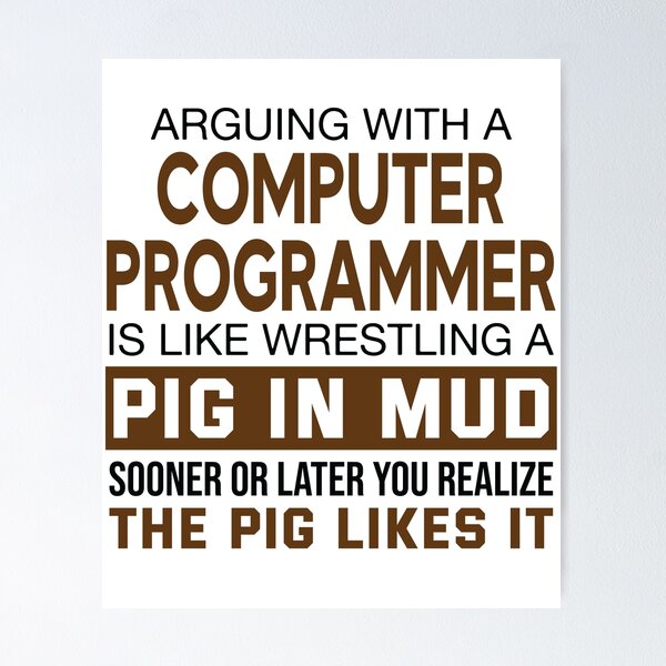 Artikel-Vorschau von Arguing With A Computer Programmer, designt und verkauft von woodesigner.