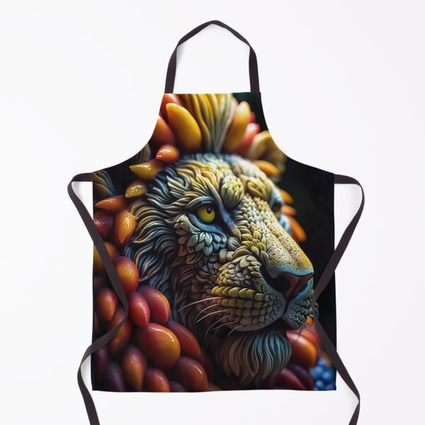 Item preview, Fruitful Roar: A Colorful Lion Art Piece designed and sold by SpiceupStudios.