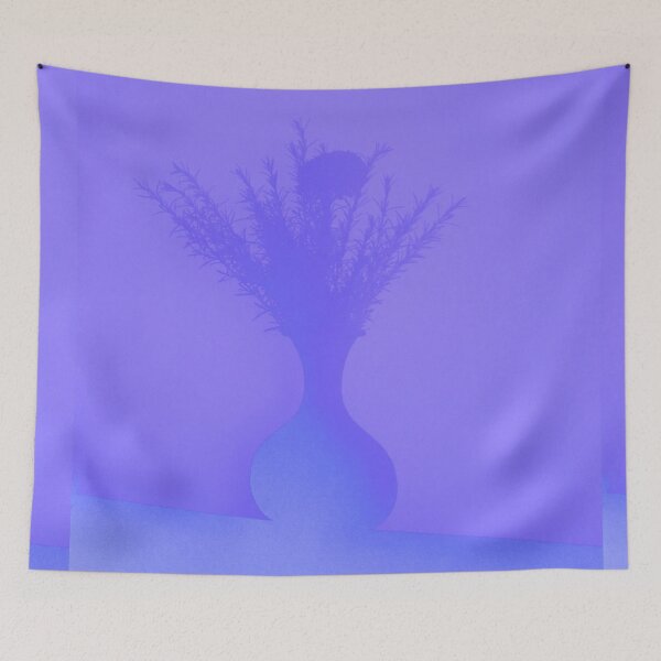 Item preview, LED violet flower vase wall silhouette  designed and sold by Khala.