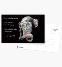 A Jane Goodall quote Postkarten